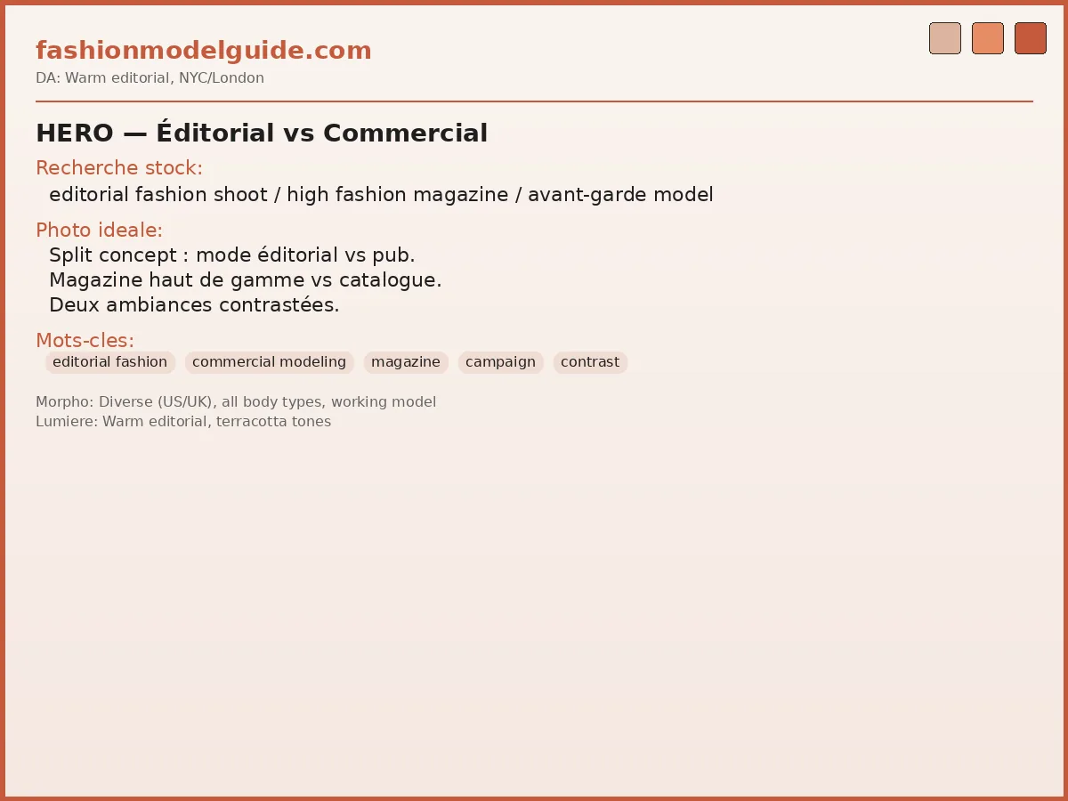 Editorial vs commercial — two types of modeling