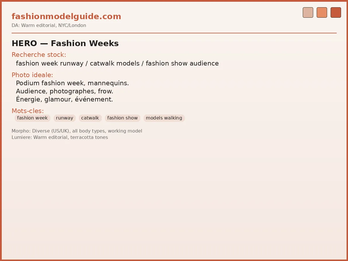 Fashion weeks — runway and fashion shows