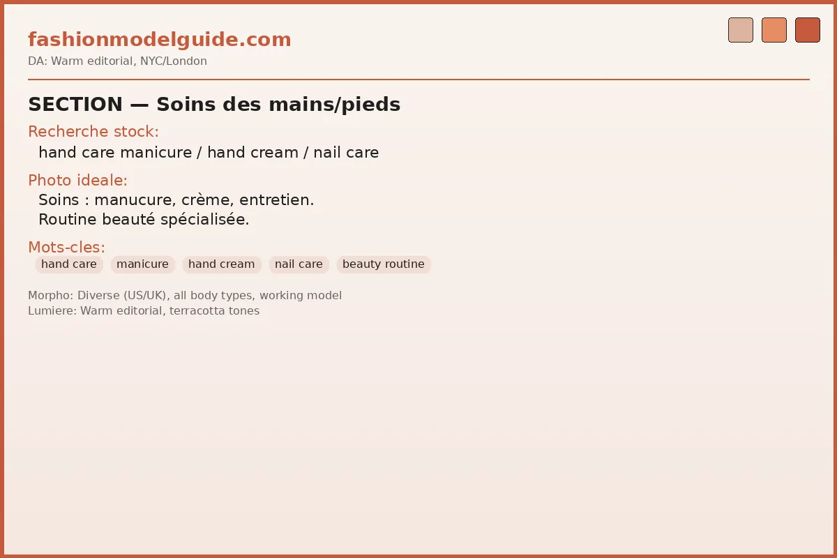 Hand model care — manicure and maintenance