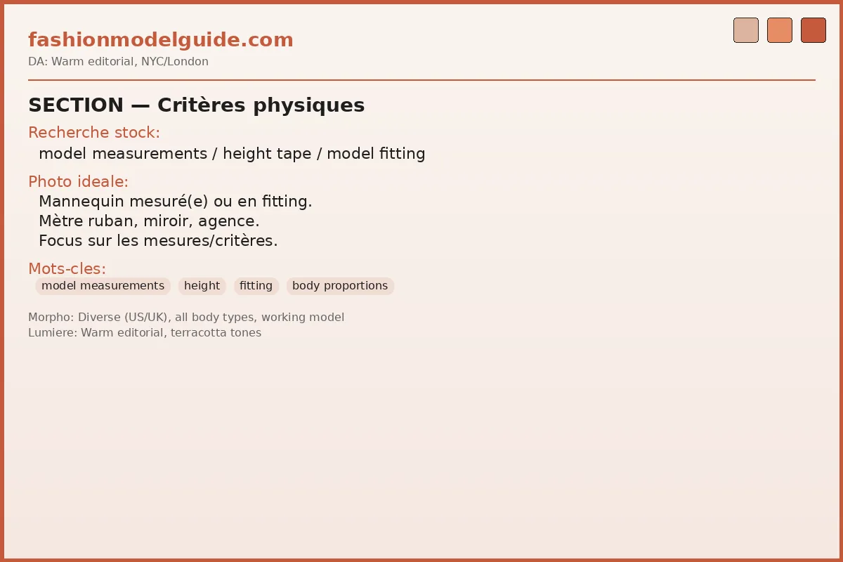 Physical requirements for modeling — measurements