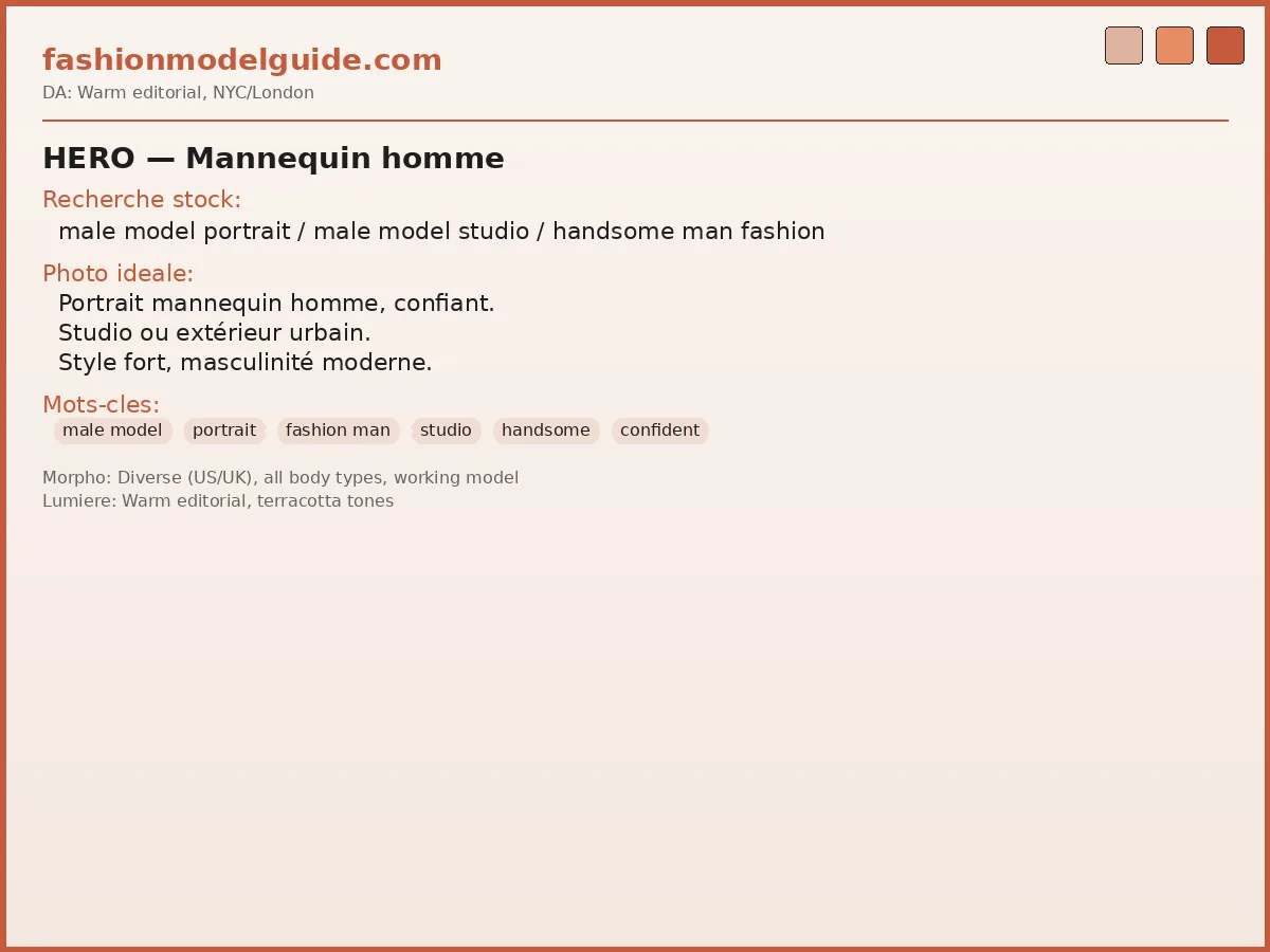 Male model — men's fashion portrait