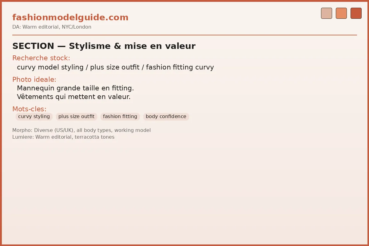 Plus size model styling — flattering looks