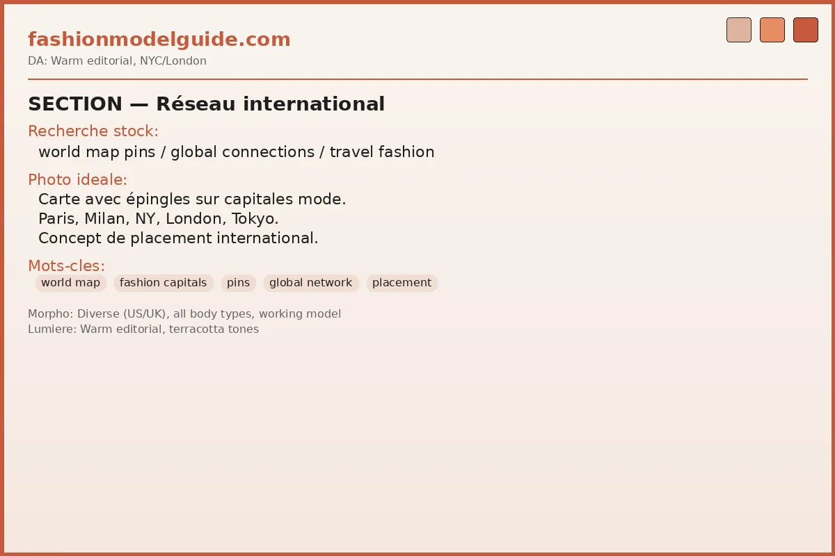 International agency network — fashion capitals