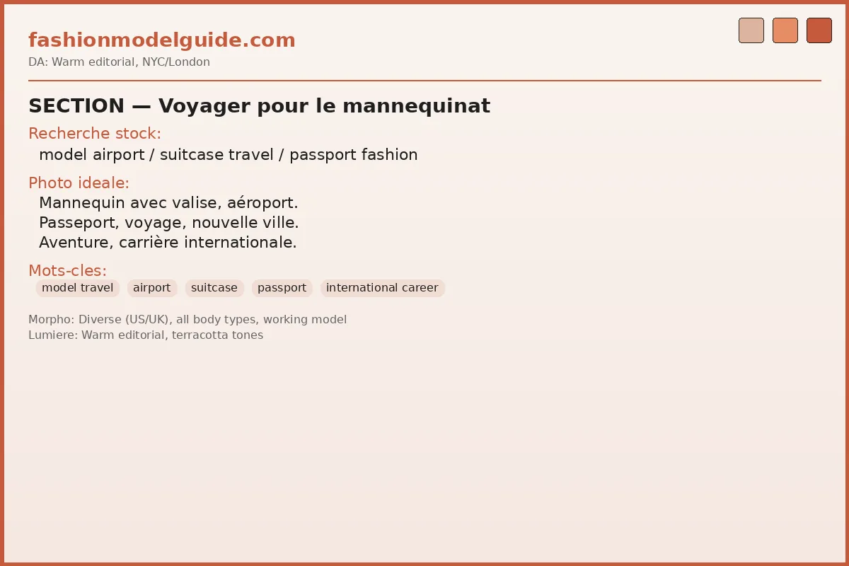 Model traveling — international career